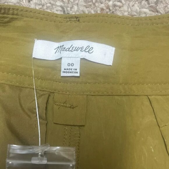 MADEWELL HARLOW WIDE LEG CARGO TROUSER PANTS SPICED OLIVE GREEN NEW 00 - Picture 9 of 10